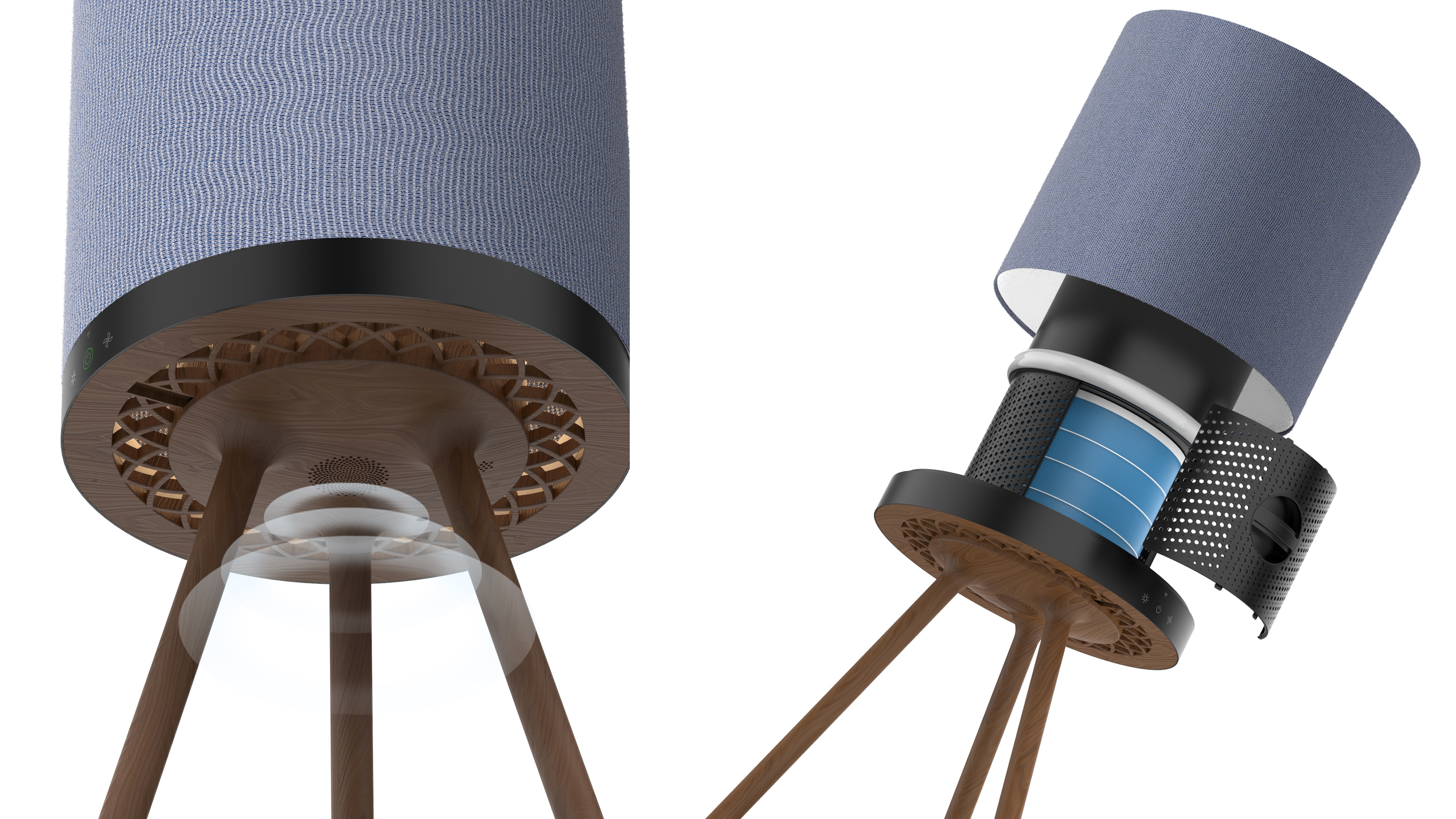 Lamp air purifier