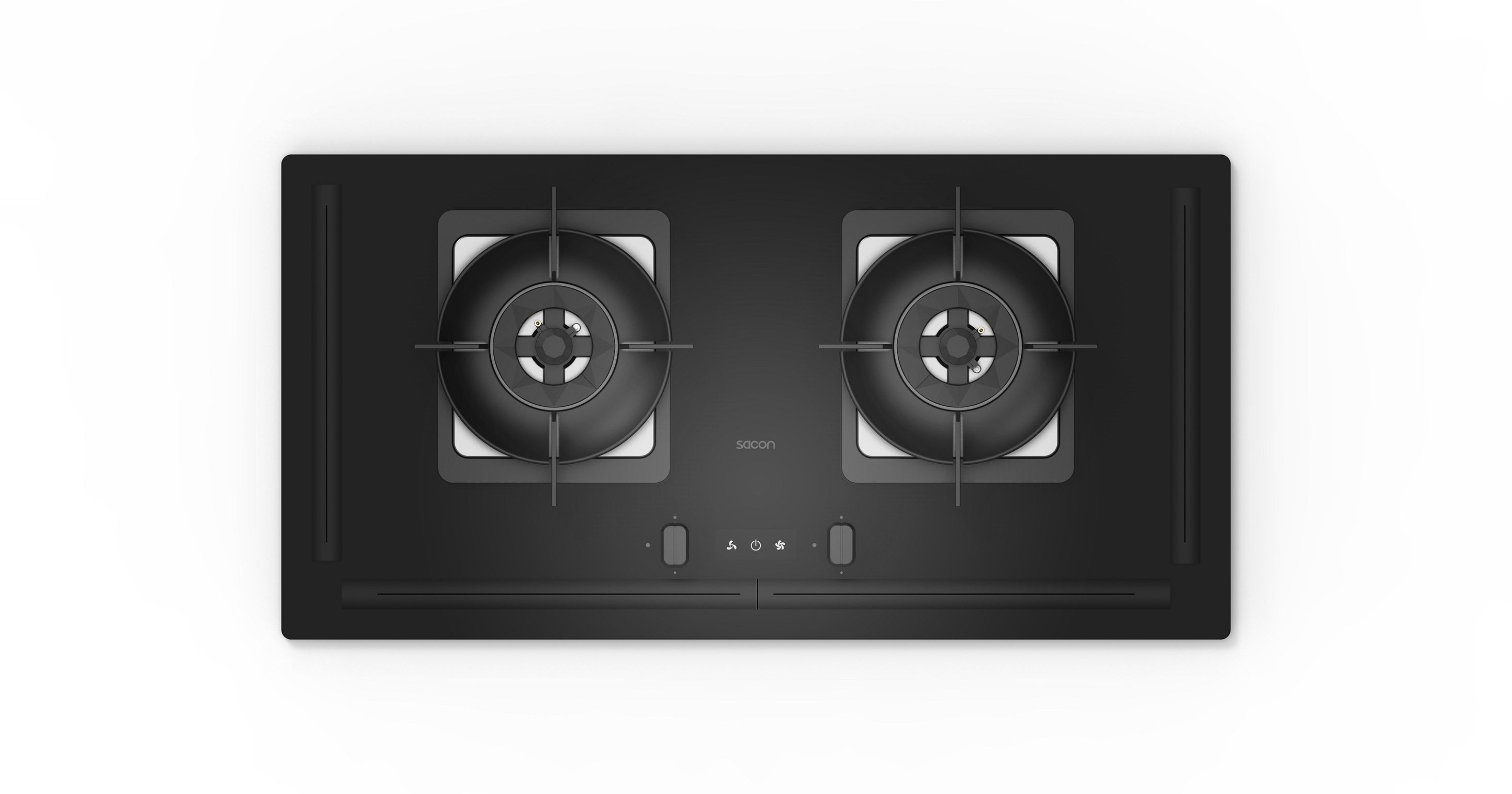 Air curtain cooktop