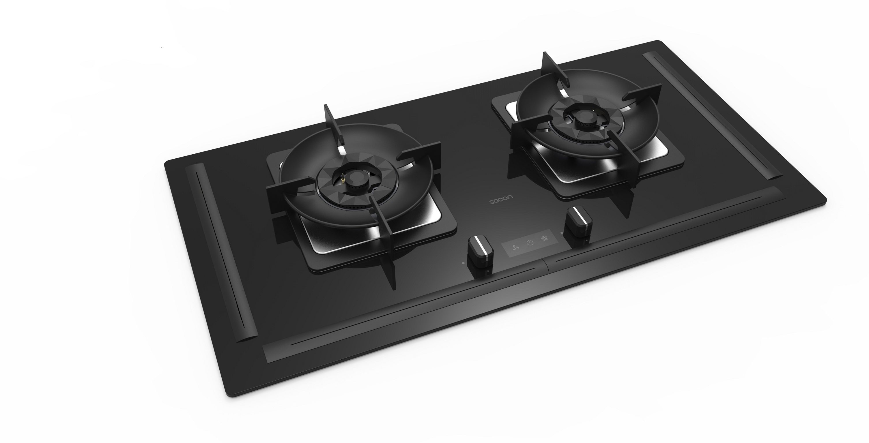 Air curtain cooktop