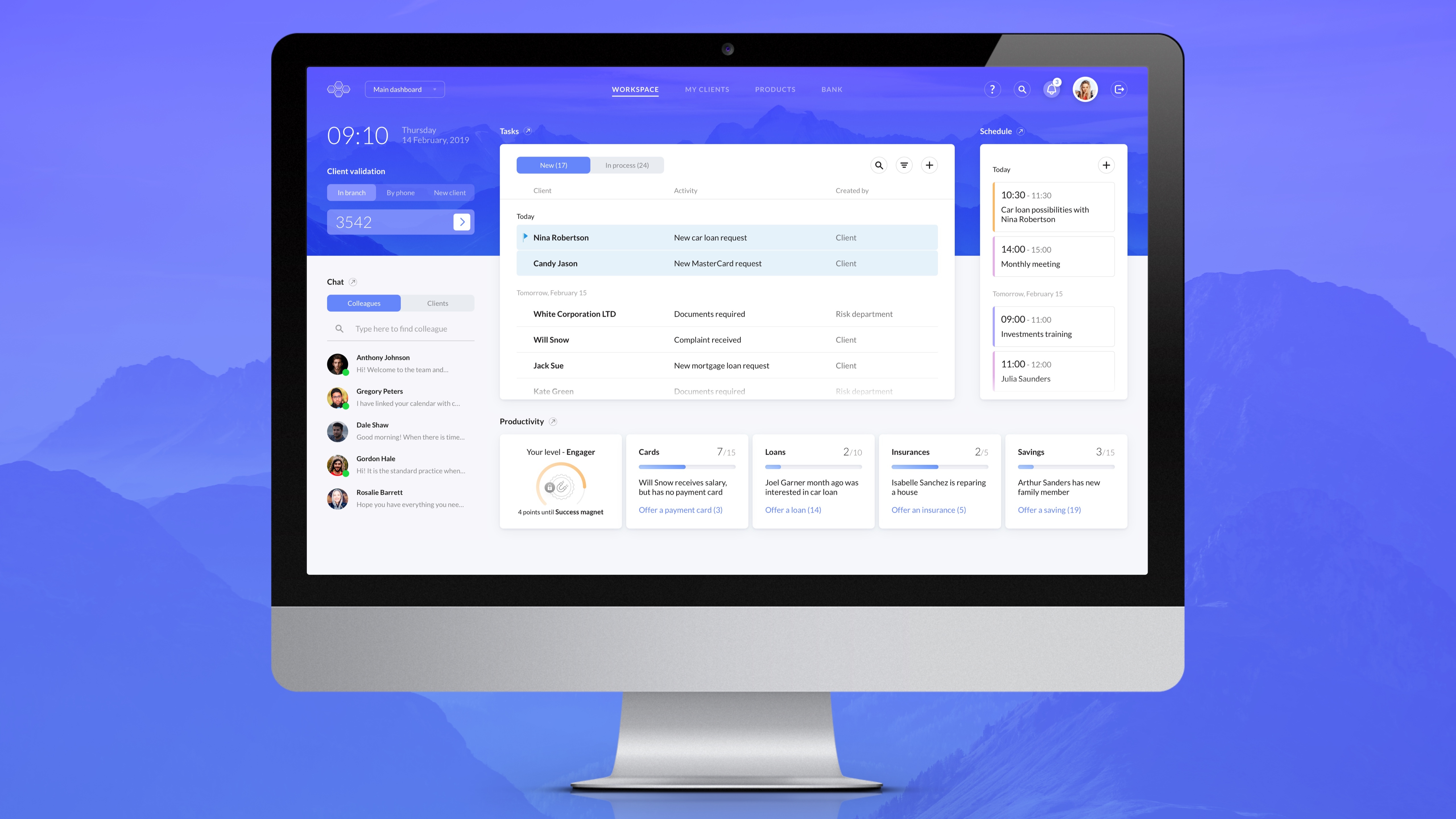 ITTI Digital “Finera” core banking solution UX/UI