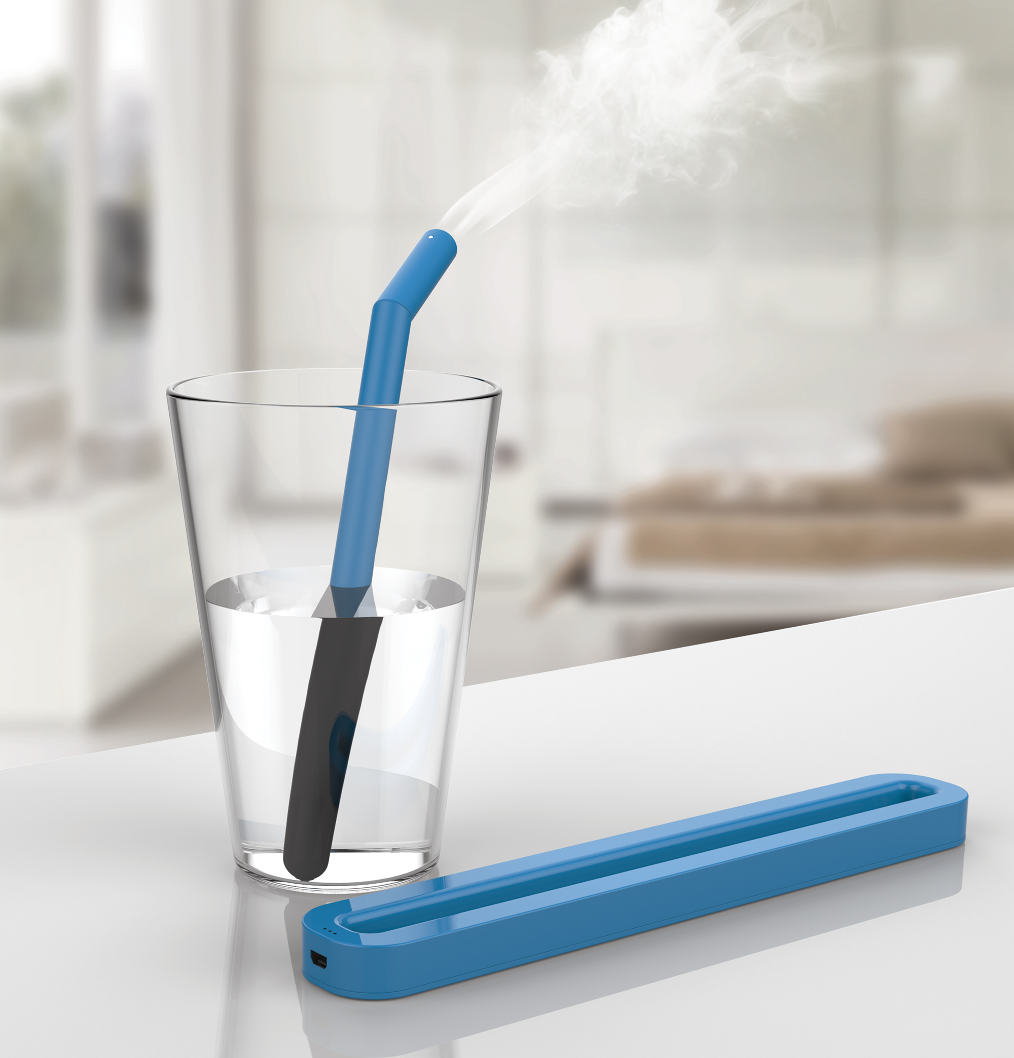 Straw humidifier