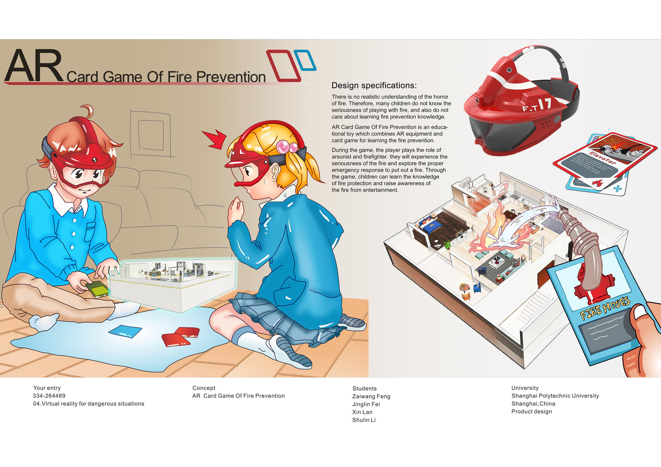 AR Card Game of Fire Prevention