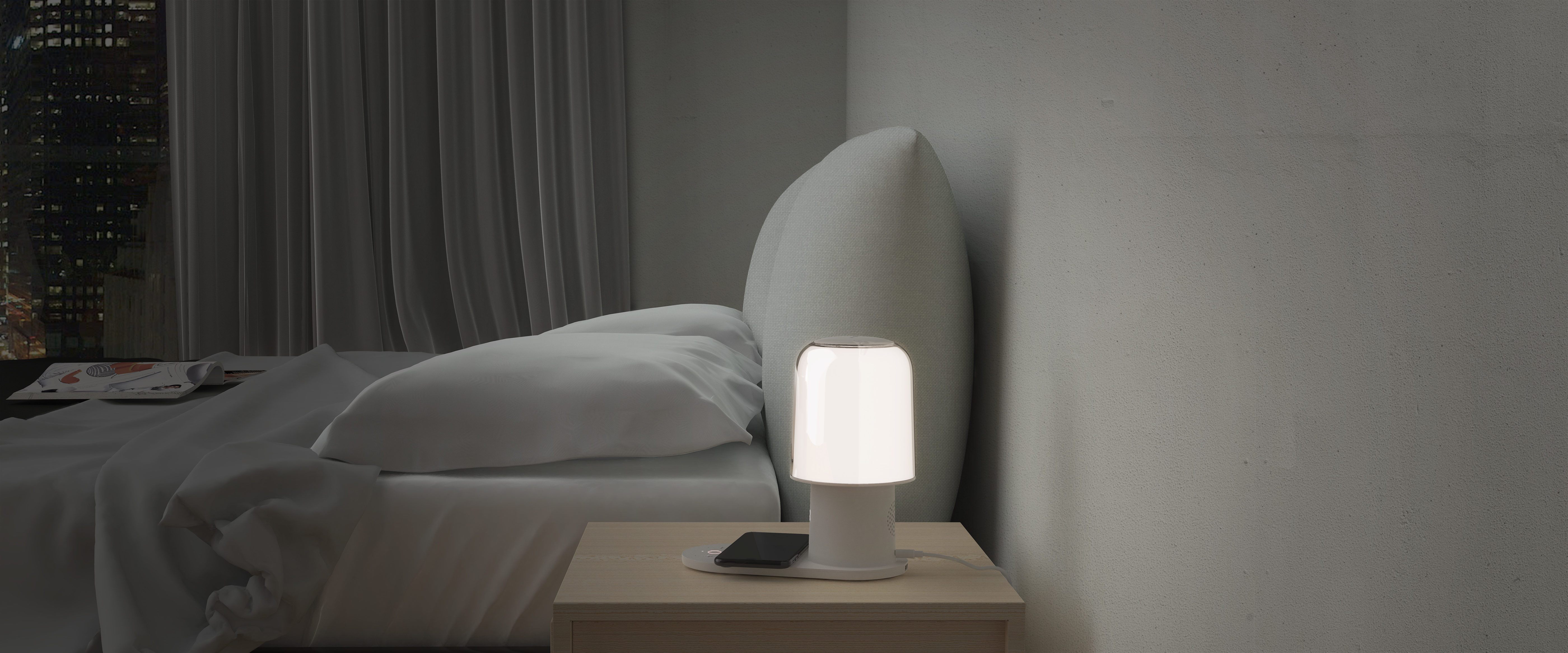 FSLxTmall Genie A.I. Voice Controlled Bedside Lamp