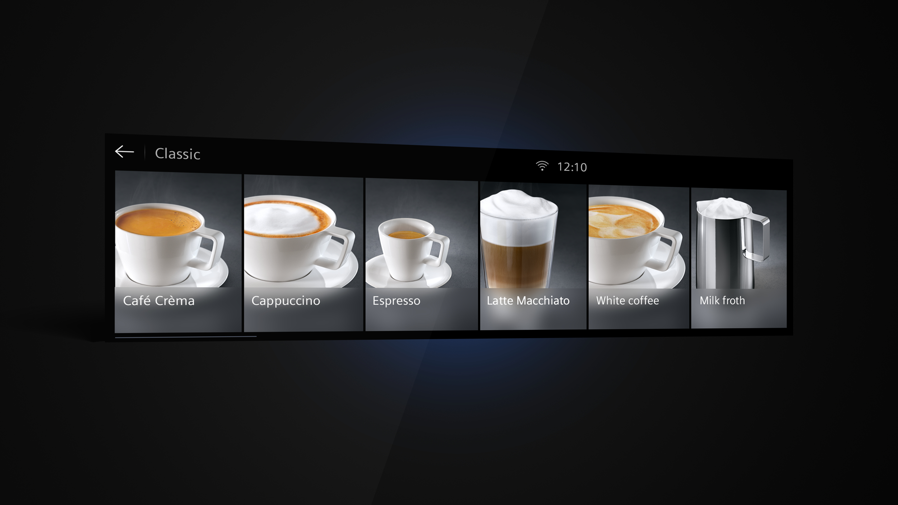 User Interface iQ700 Series Coffee Machine 