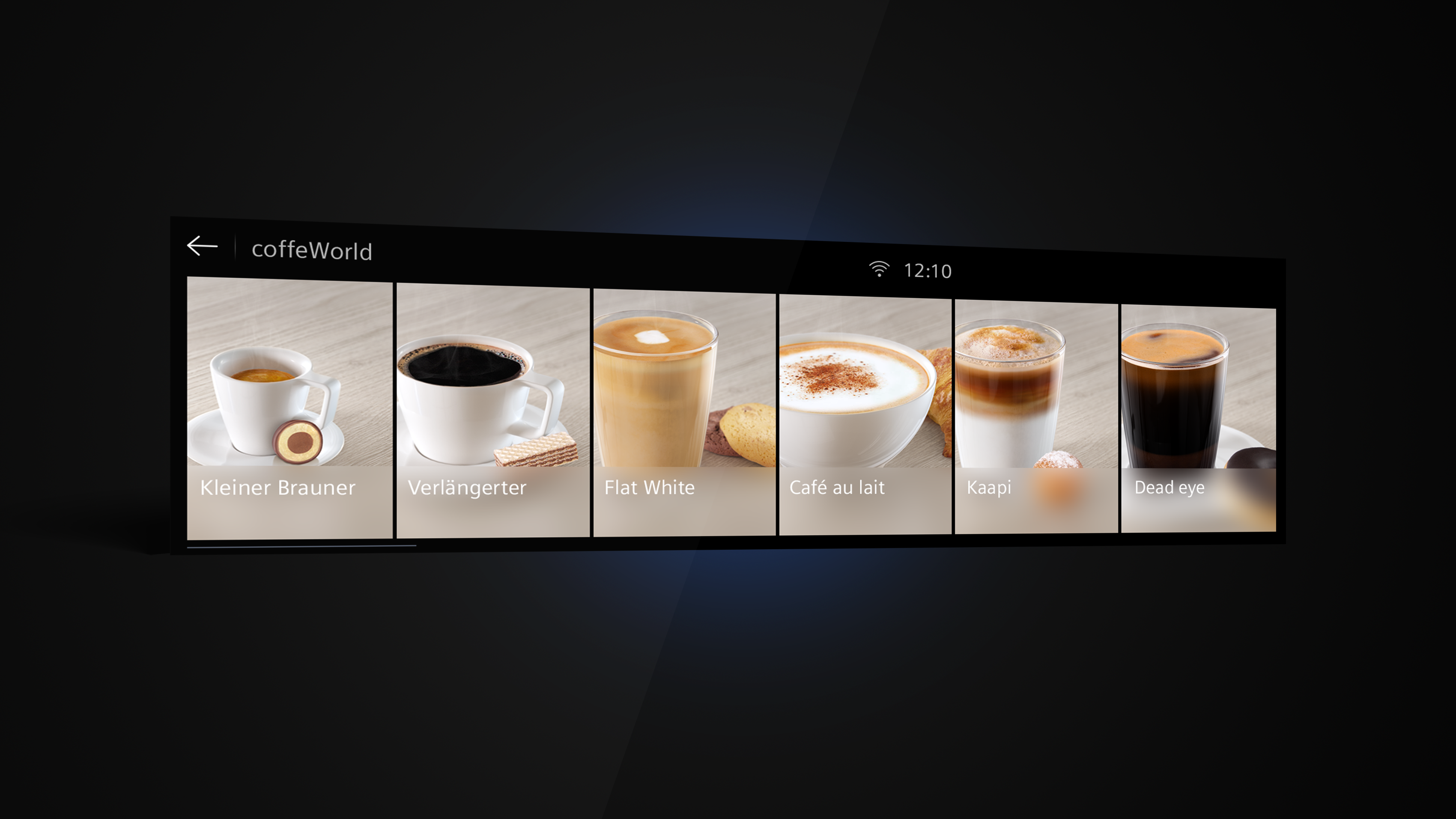 User Interface iQ700 Series Coffee Machine 
