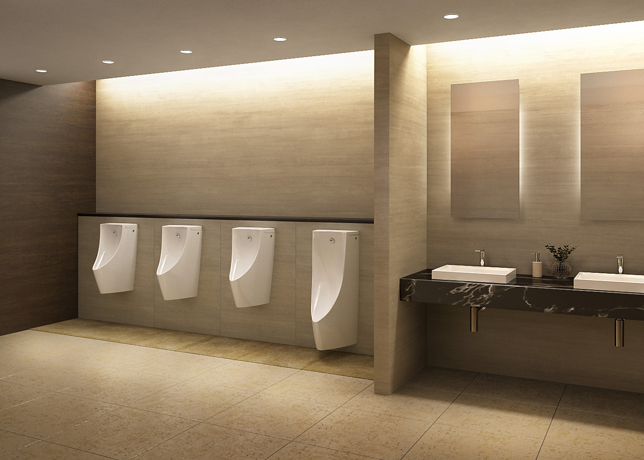 Wall Hung Urinal with Built-in Sensor