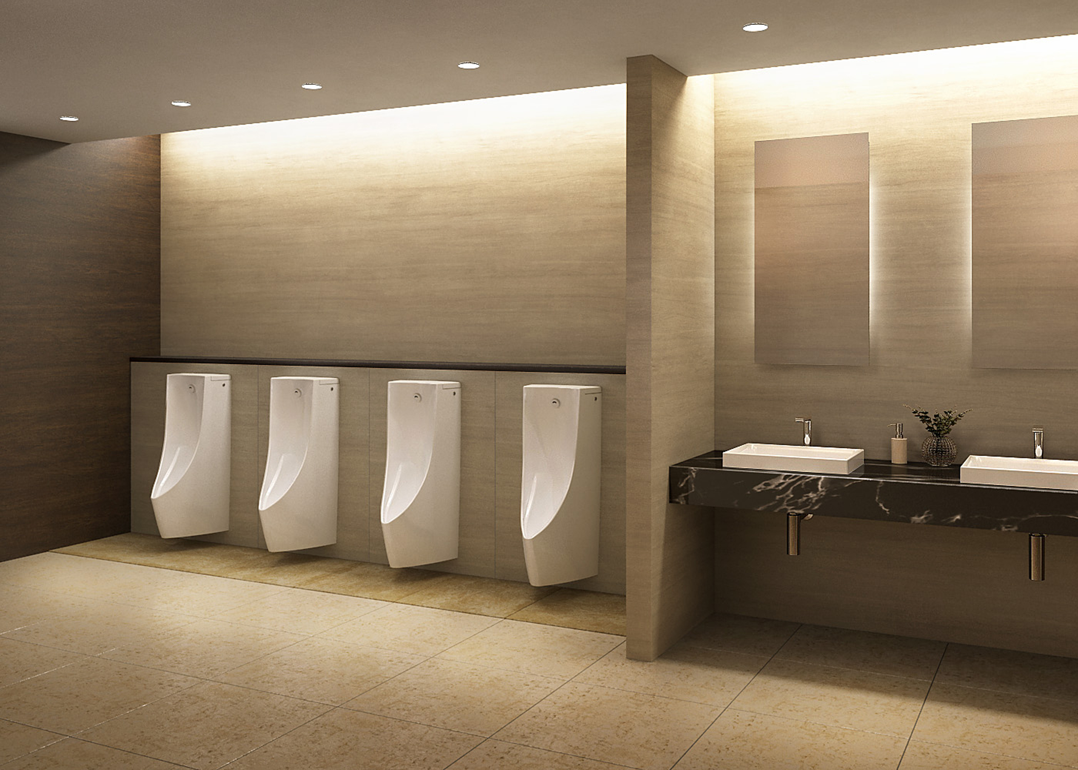 Wall Hung Urinal with Built-in Sensor