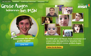 Microsoft: MSN Große Augen
