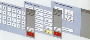 London Underground Touch Screen Ticketing Machine