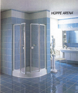 Duschabtrennung Hüppe Arena mit Außenöffnung