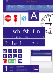 Informationssystem für Bahnhöfe und Züge der ÖBB