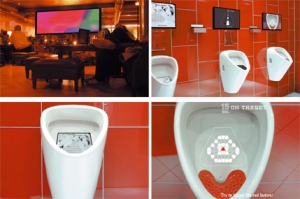 ON TARGATE. Navigieren mit Körperflüssigkeit Design/Funktionskonzept für ein interaktives Urinal.