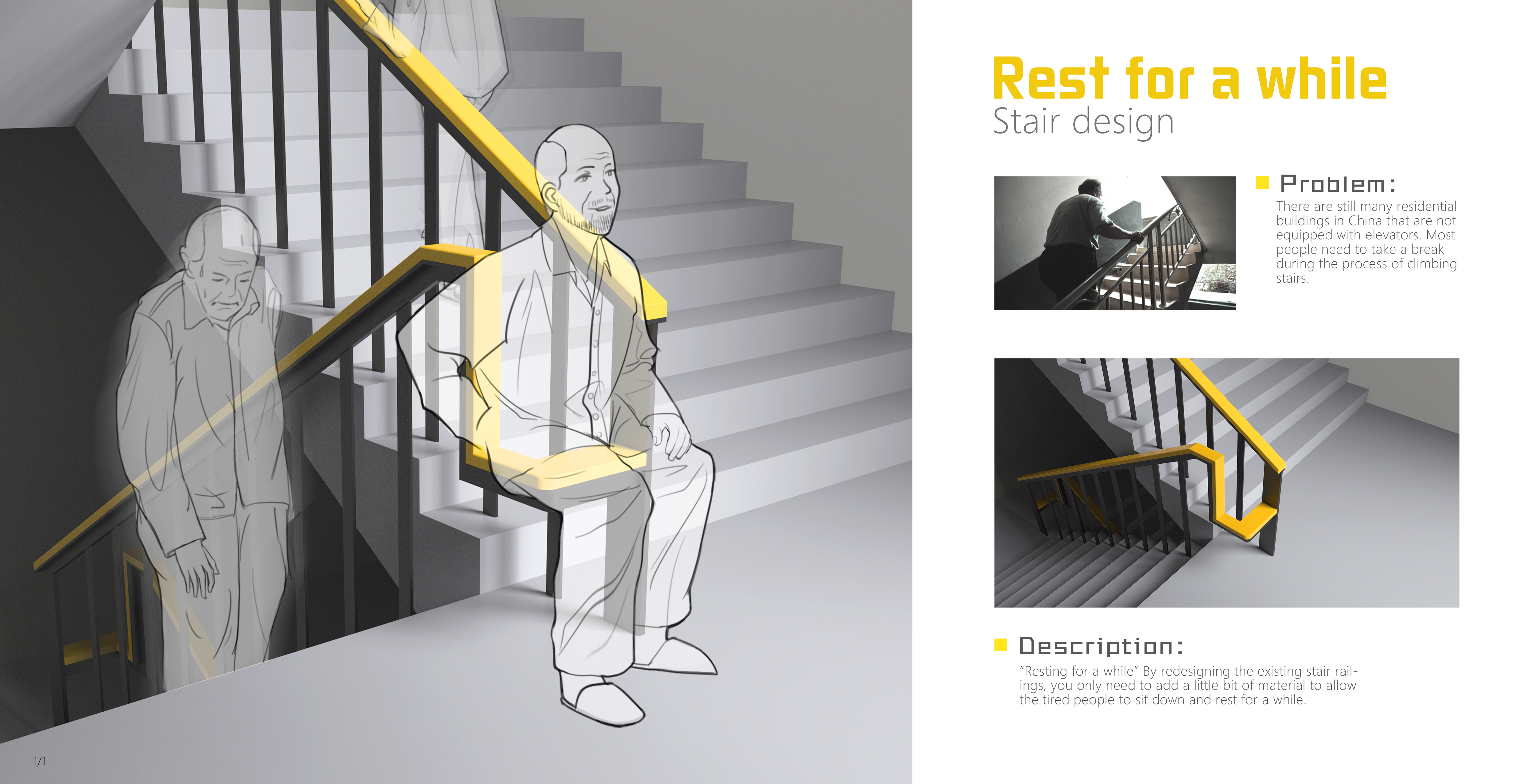 Rest for a while - Stair design