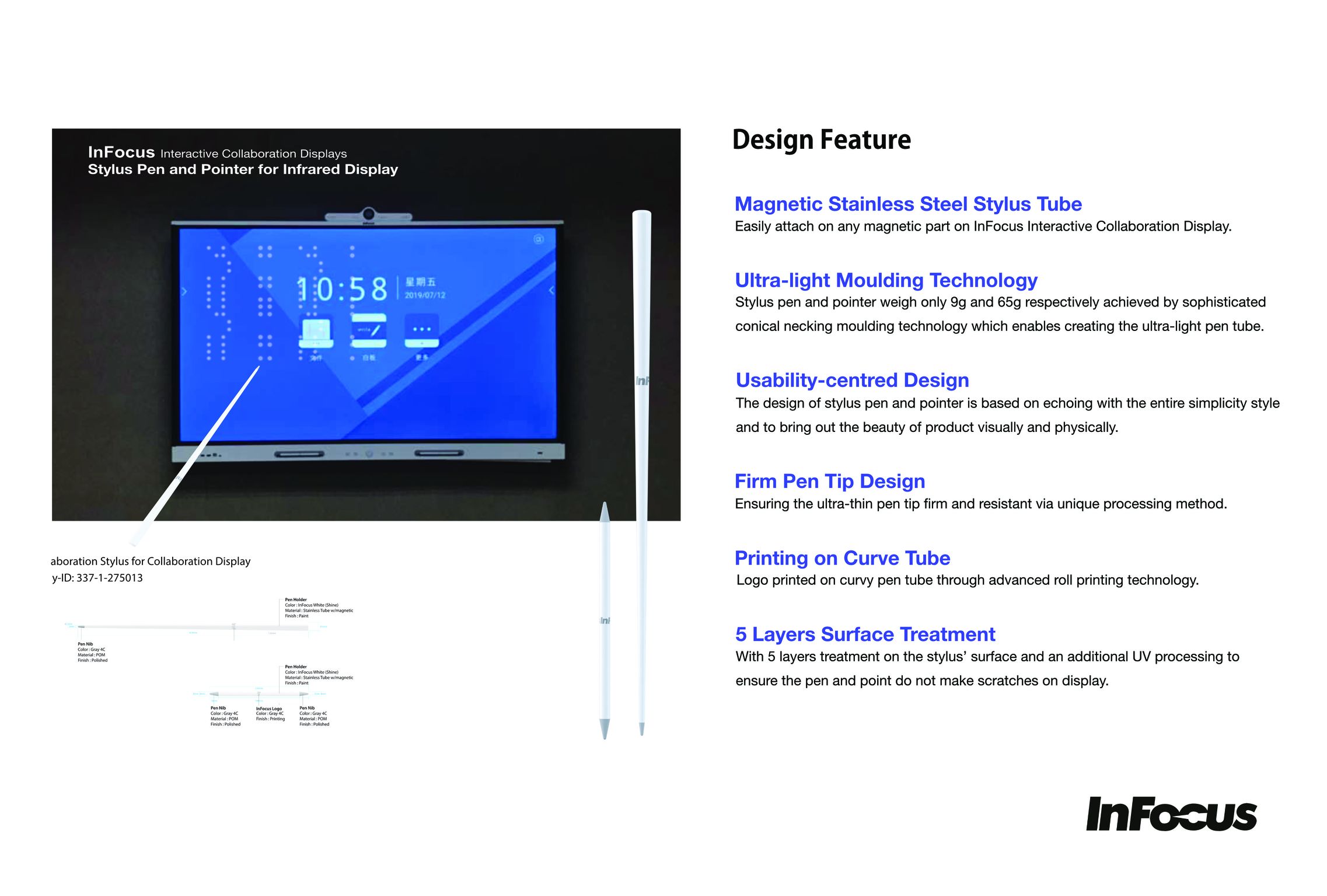 Collaboration Stylus for Collaboration Display