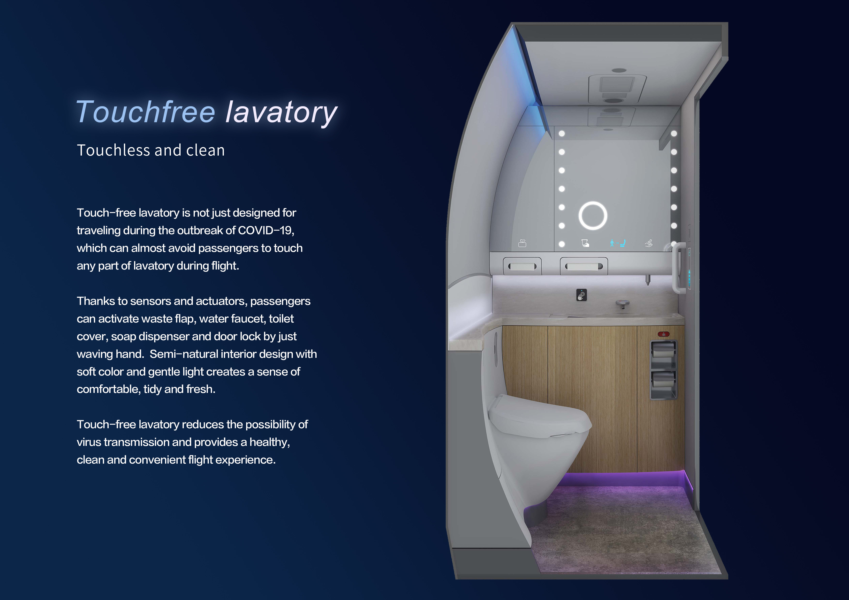 Touchfree Lavatory