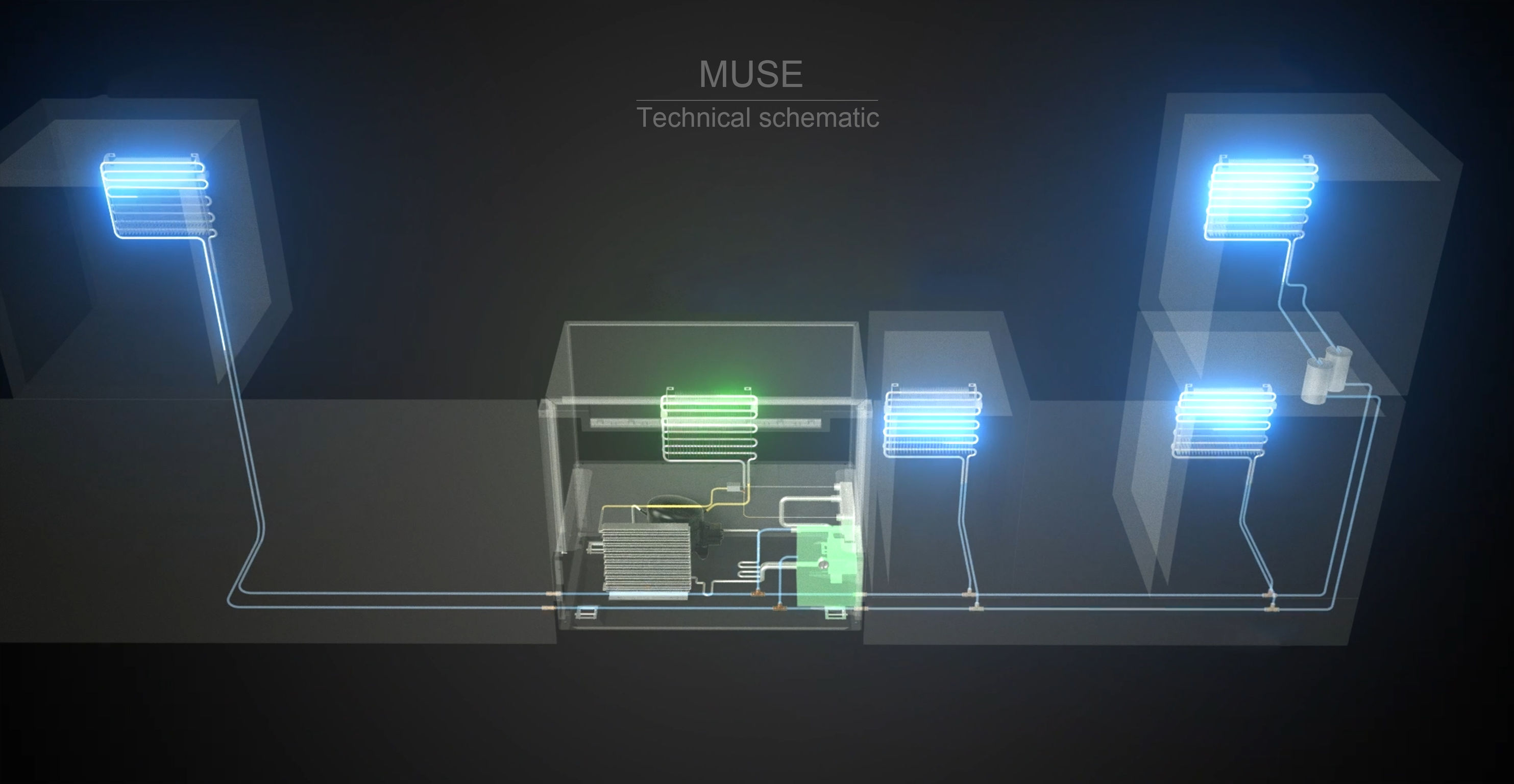 MUSE Distributed Cabinet Refrigerator