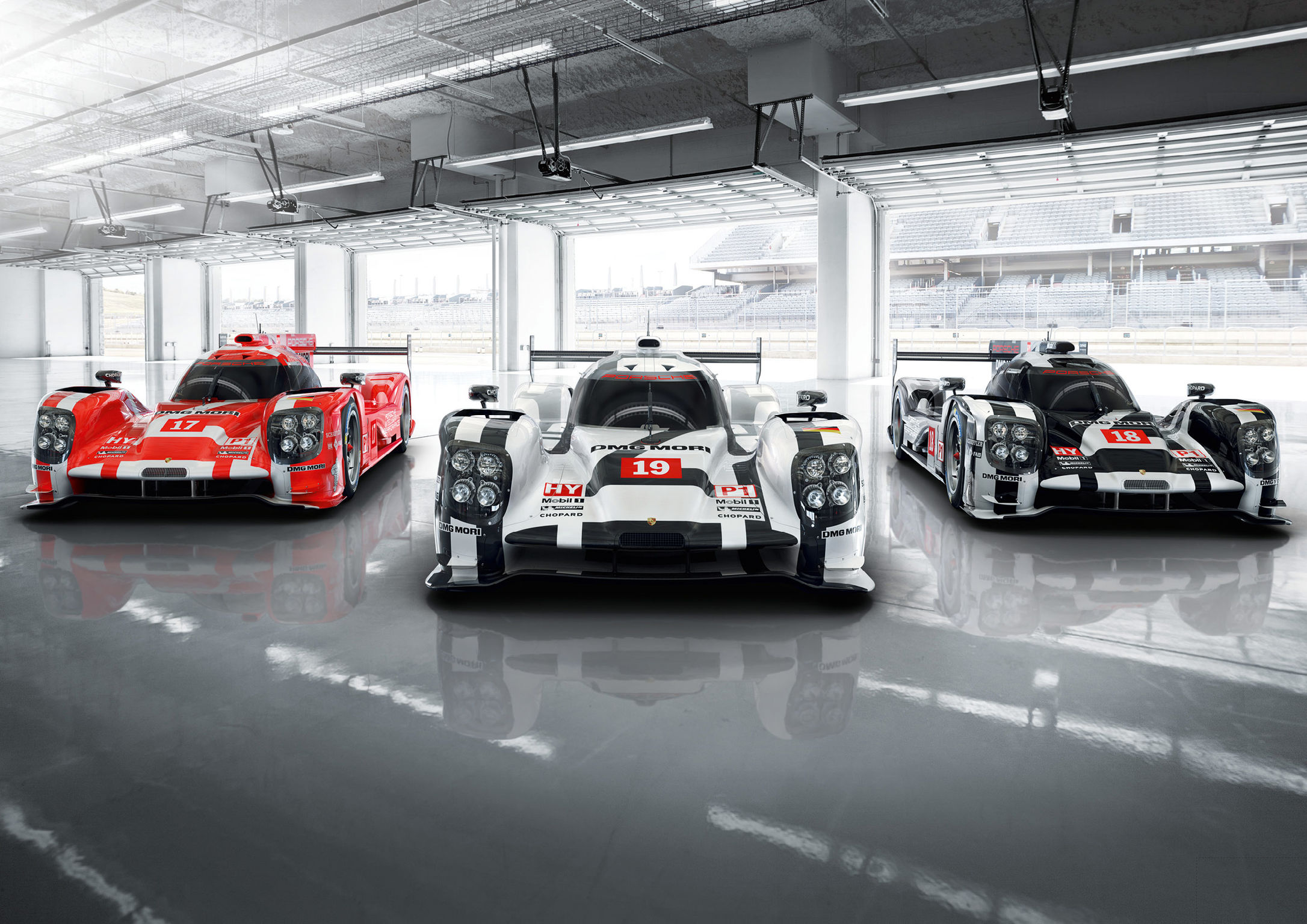 Three-color concept for Porsche 919 Hybrid in Le Mans