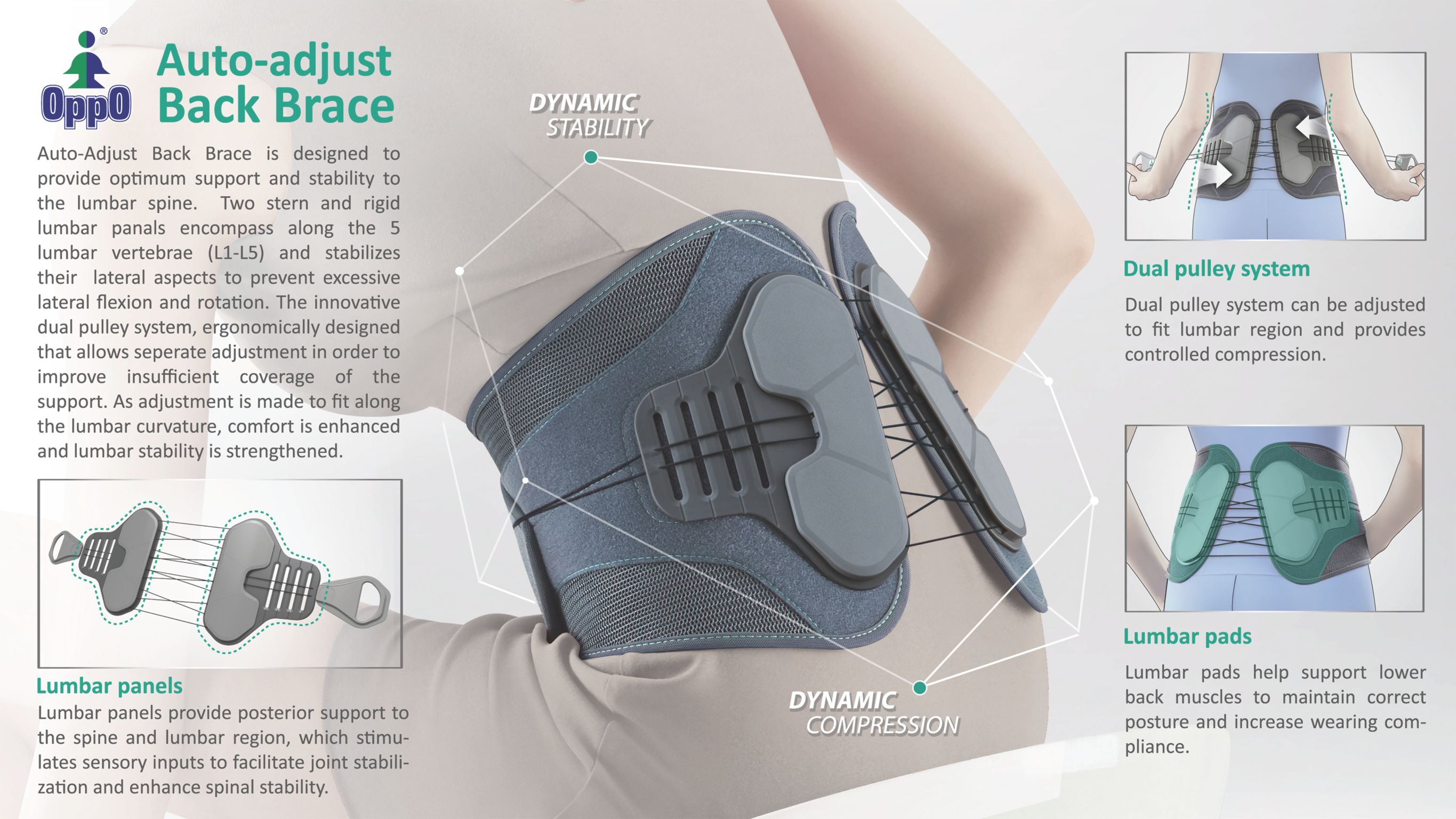 Auto-adjust Back Brace