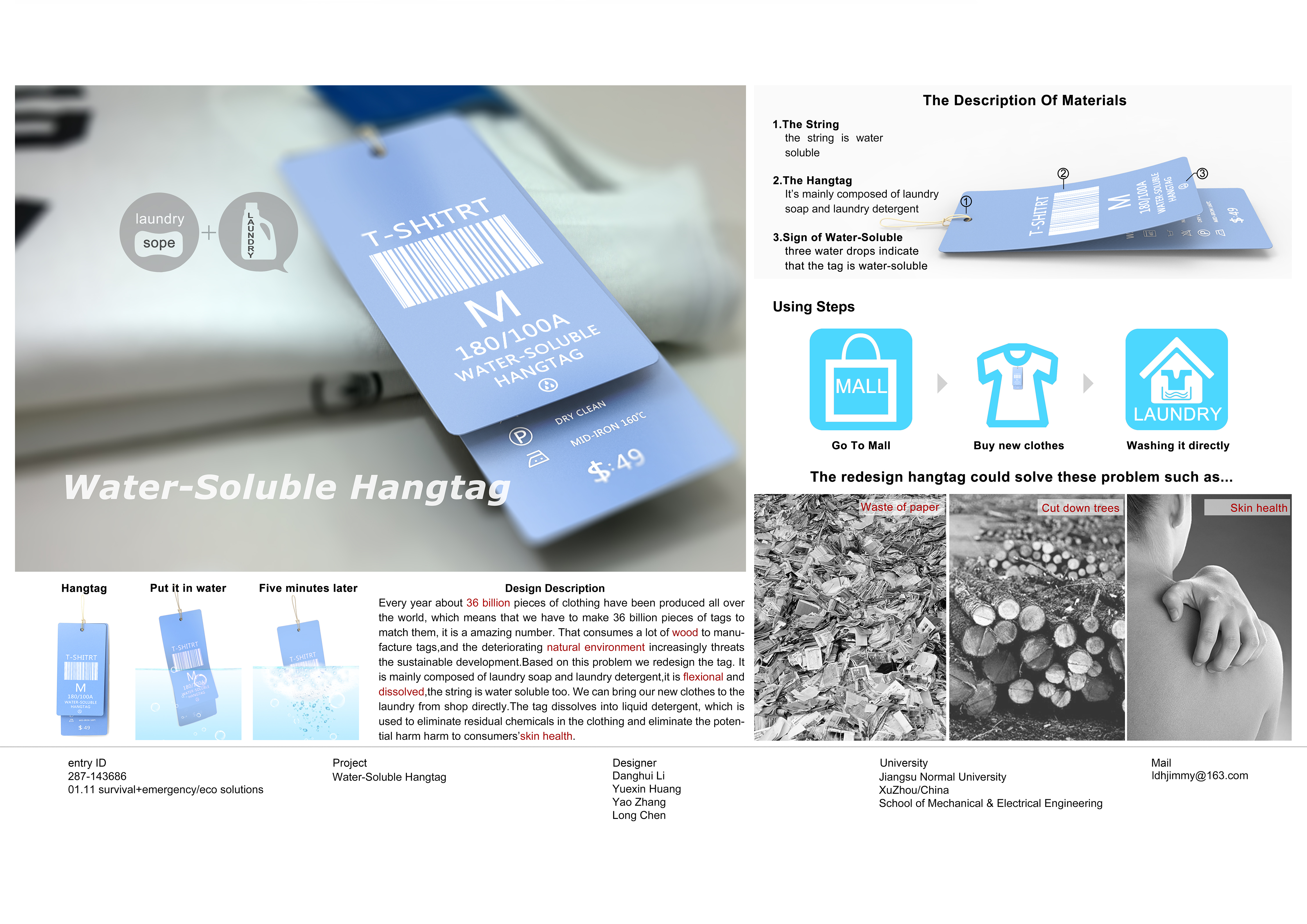 Water-soluble Hangtag