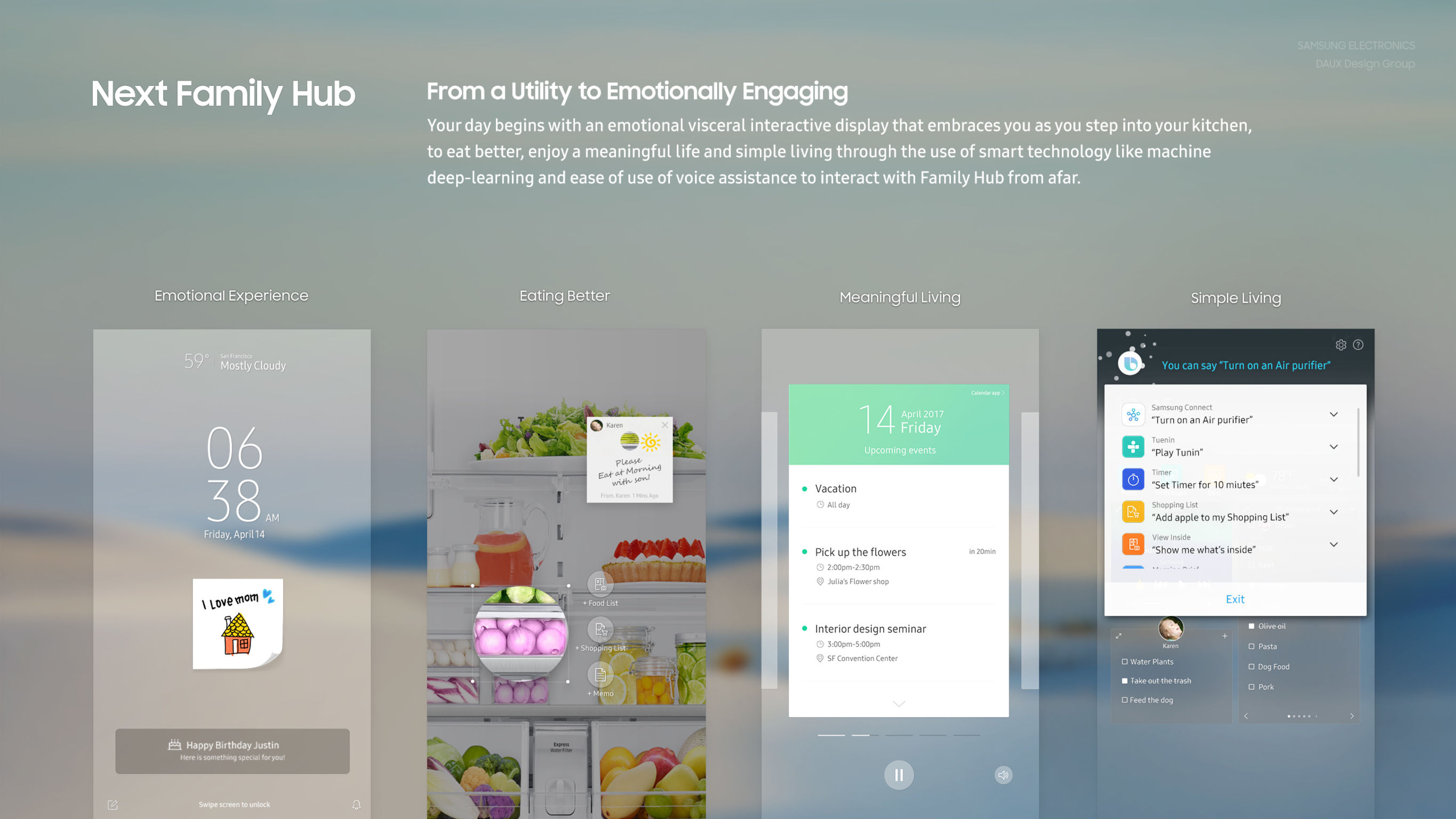 Family Hub 3.0 UX