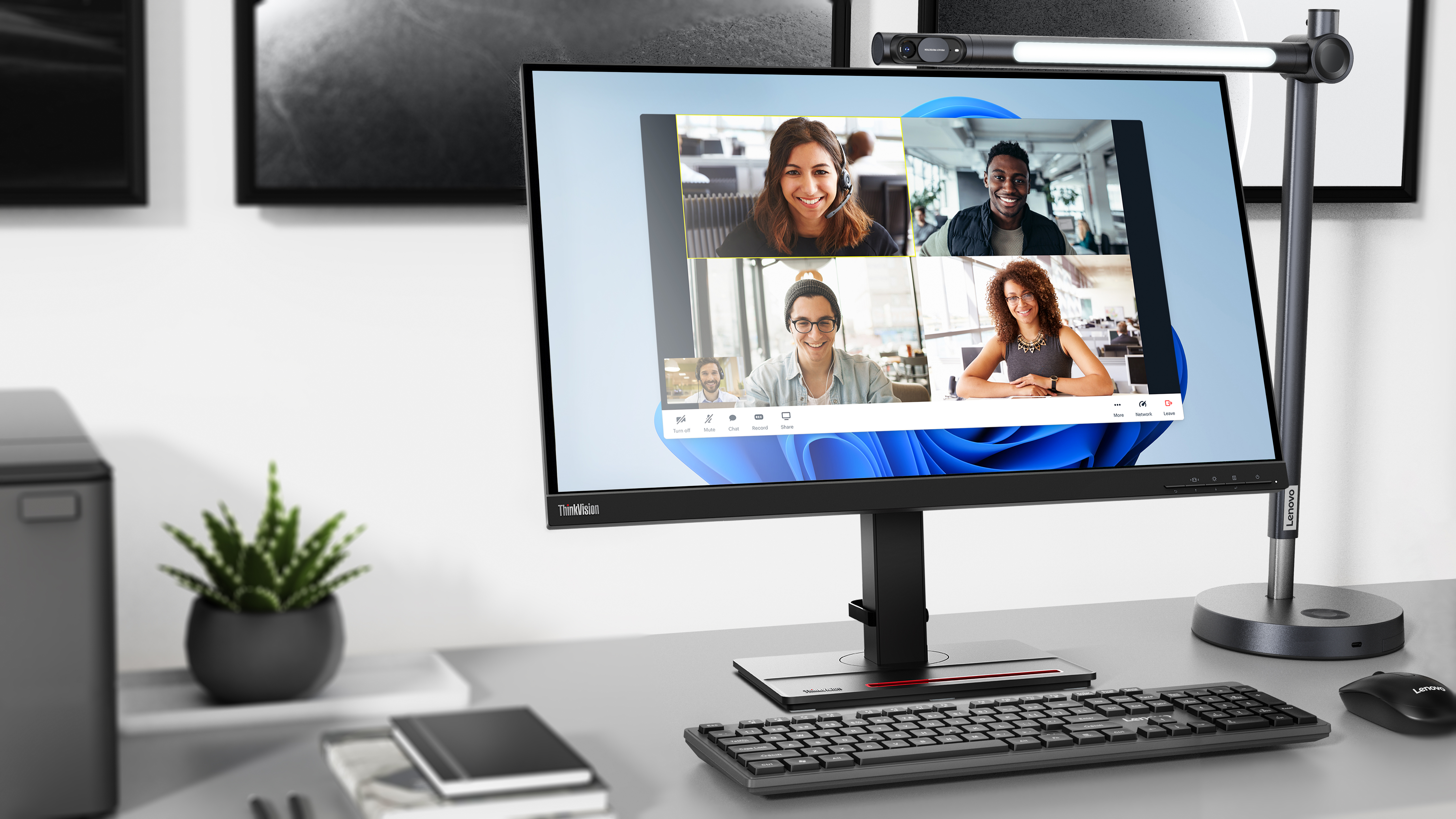 Lenovo Go Desk Station with Webcam