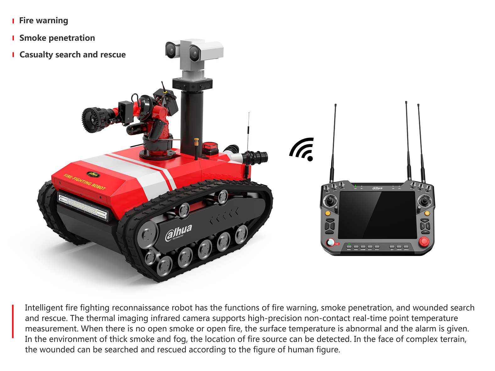 Dahua fire-fighting robot