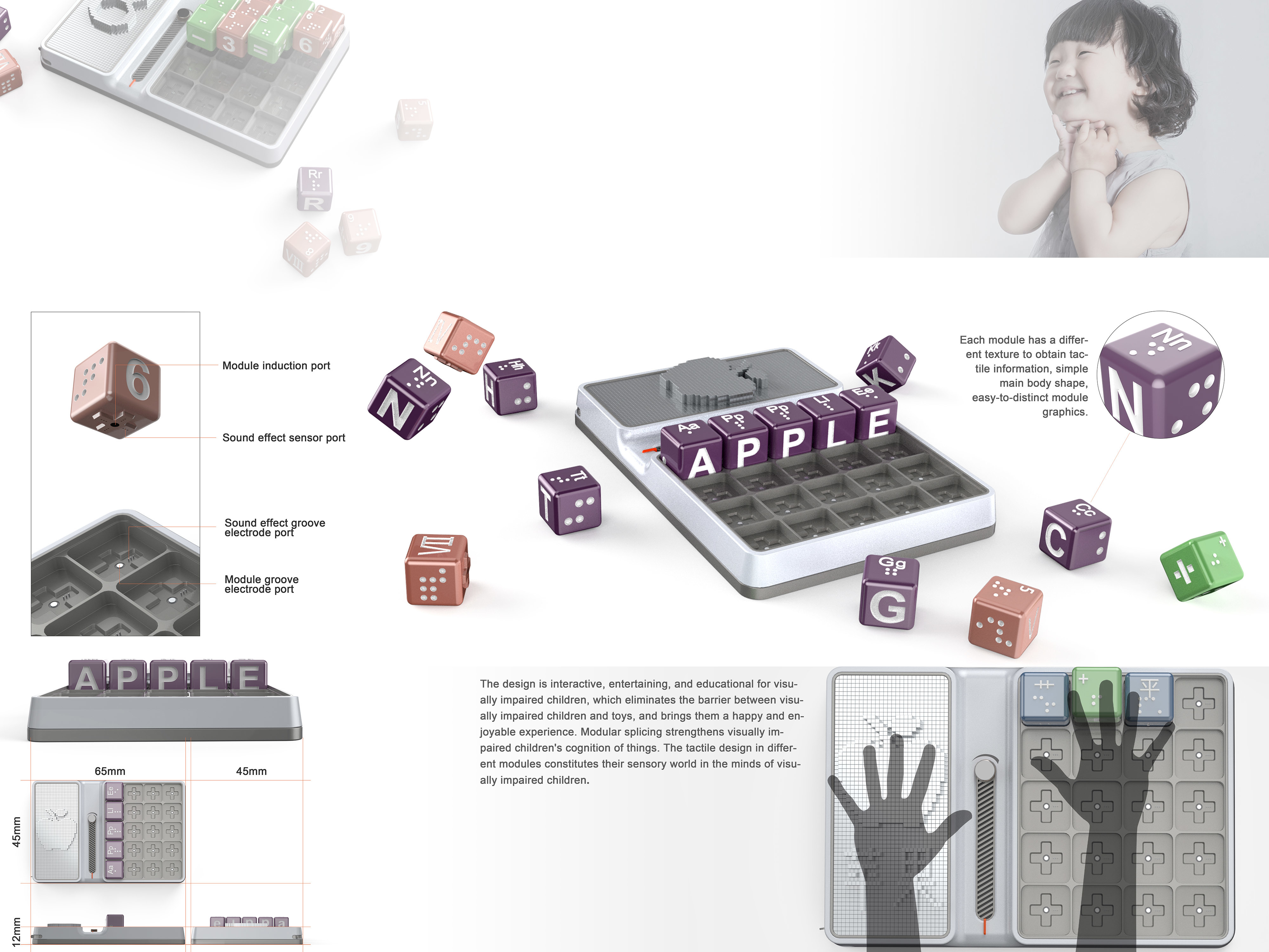 Tactile cognitive building blocks