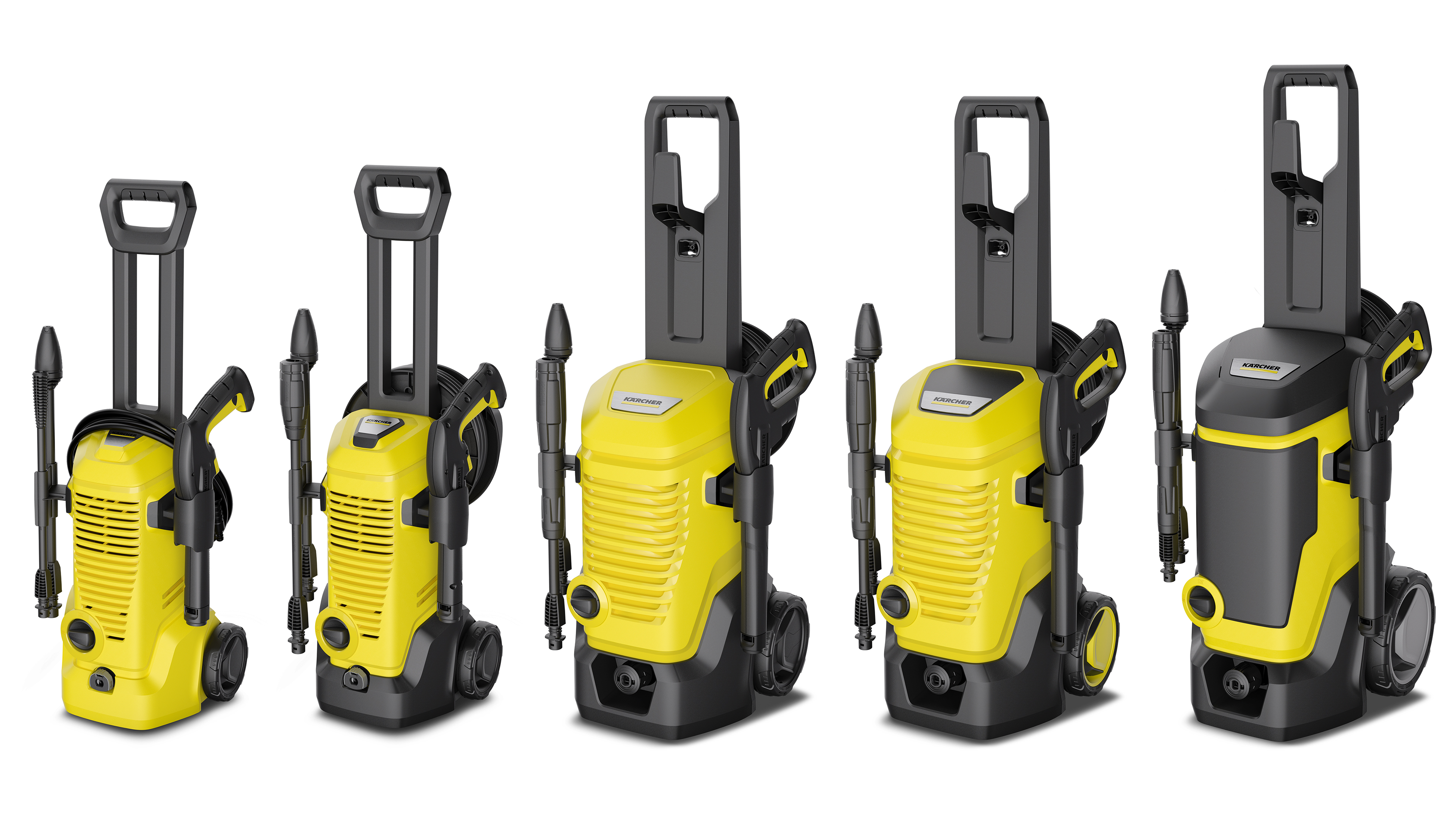 The new pressure washer range K2-K7