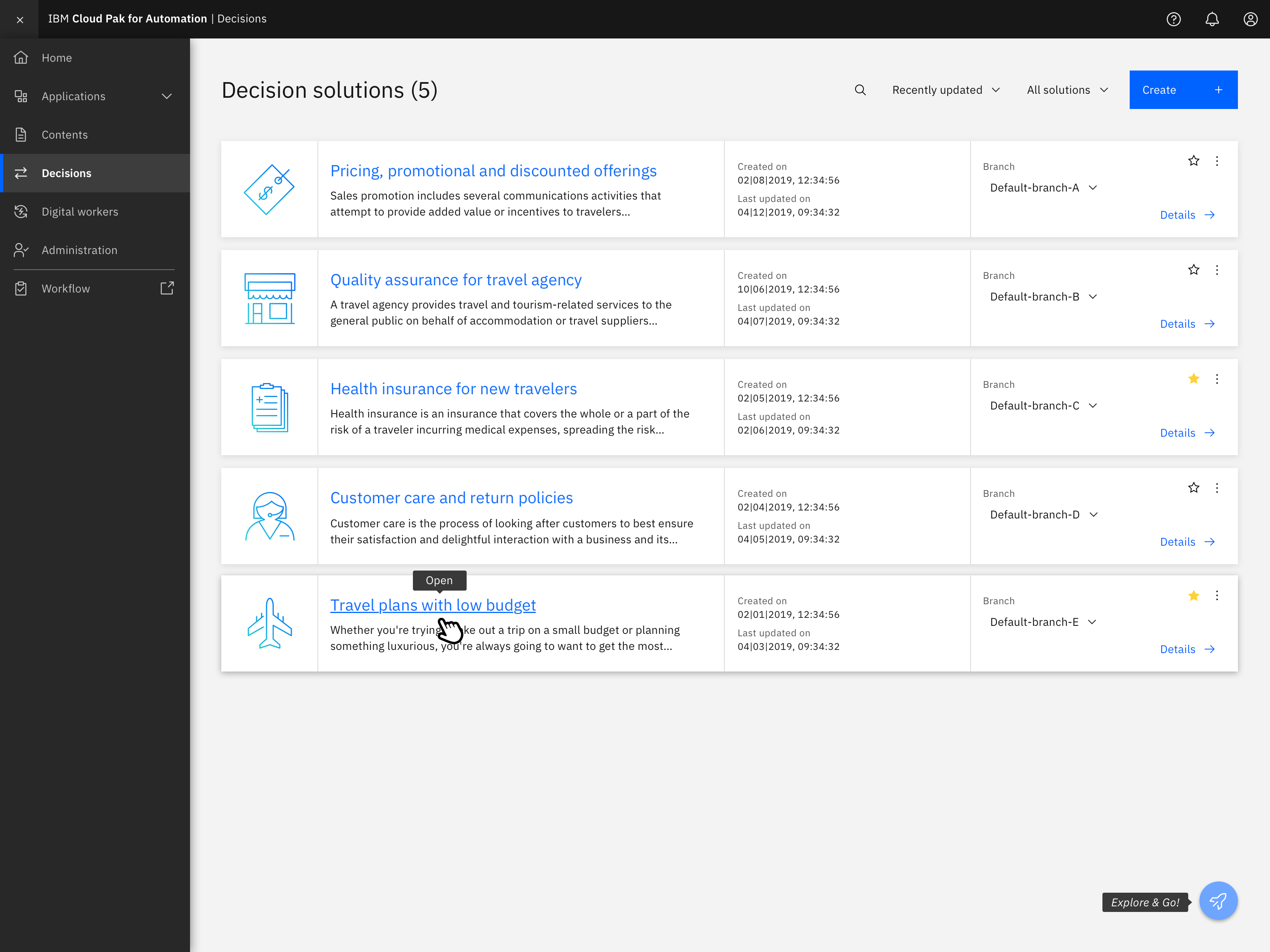 IBM Automation Decision Services