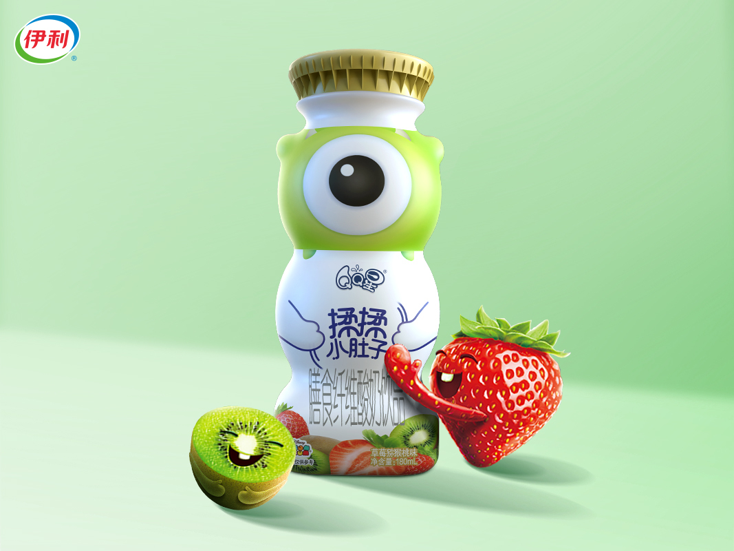 Yili QQ star “rub my belly” gourd bottle