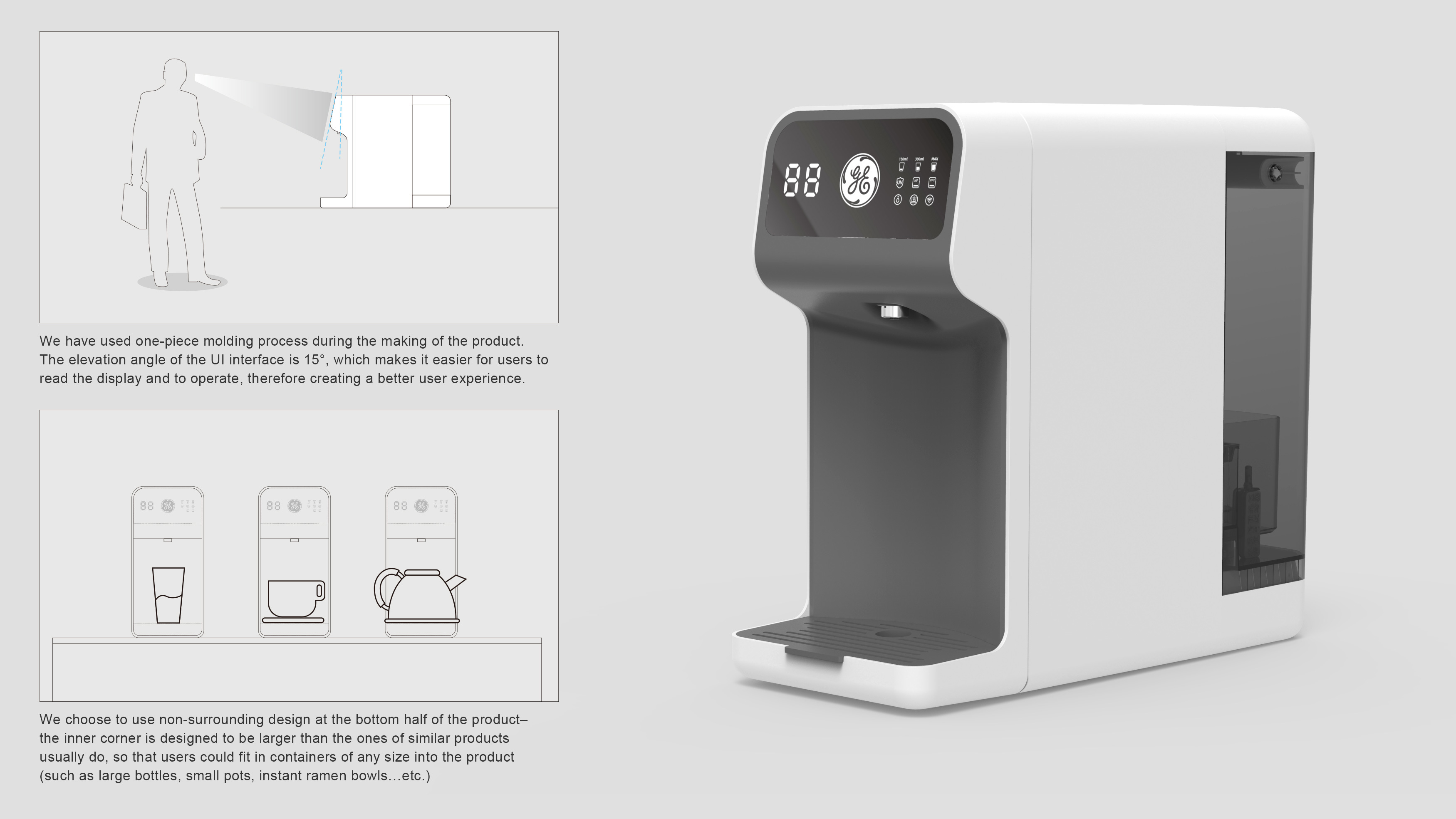 iF Design - GE branded Counter-top Heating Purifier