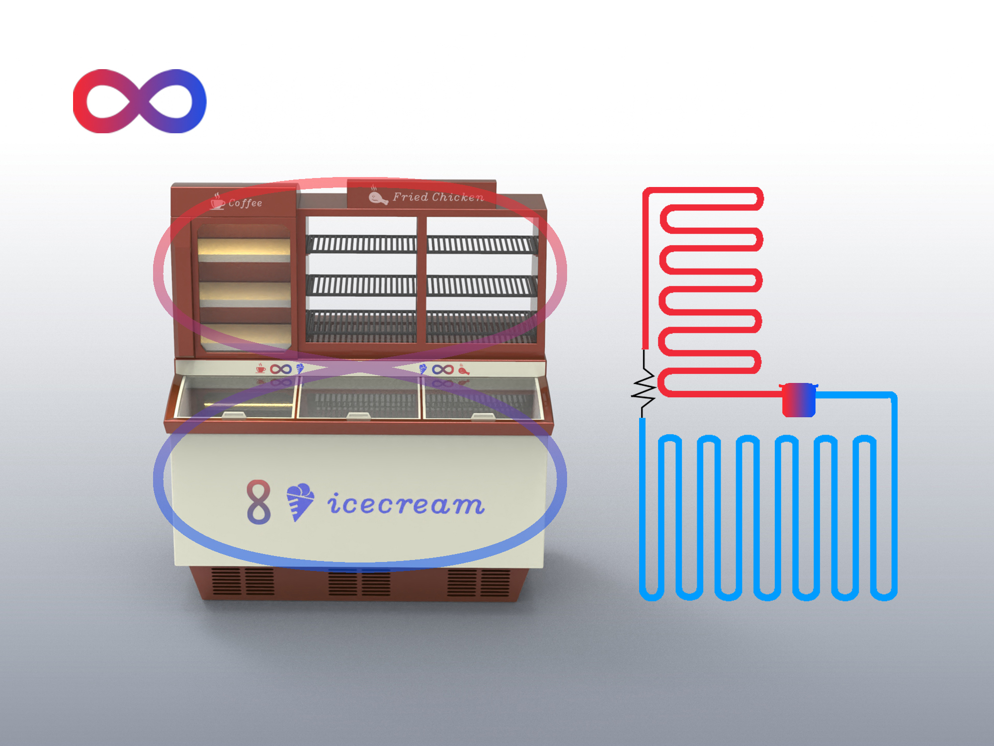 Thermal cycle refrigerator