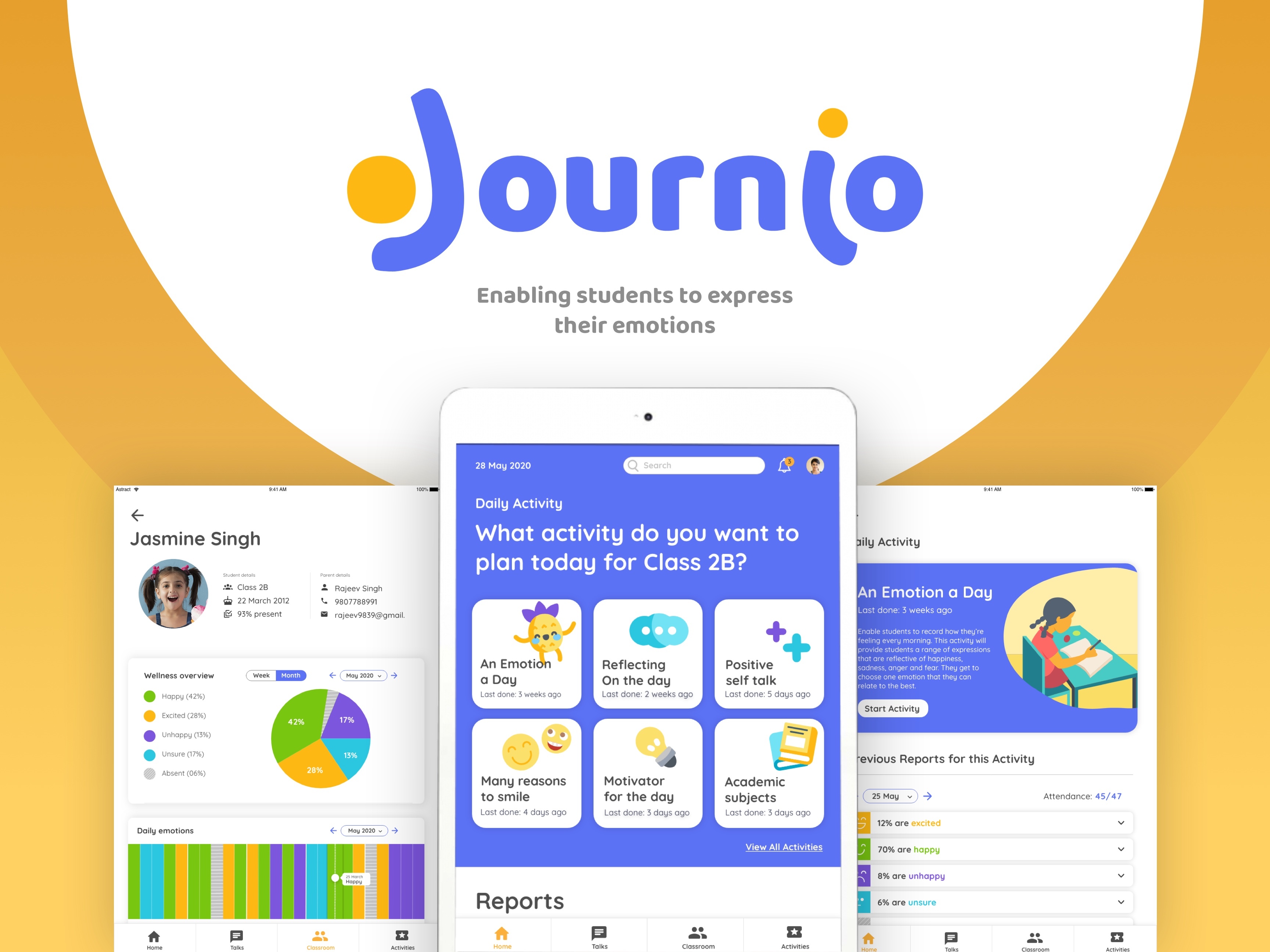 Journio - Enabling students to express their emotions