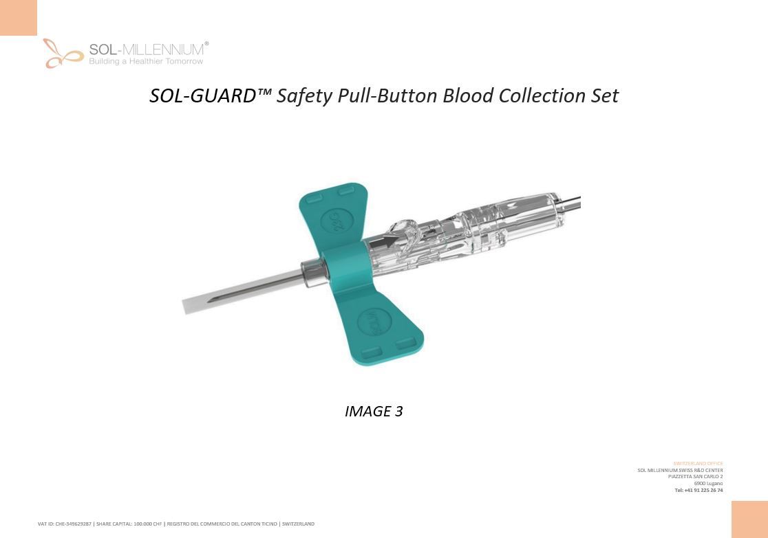 Safety Pull-Button Blood Collection Set