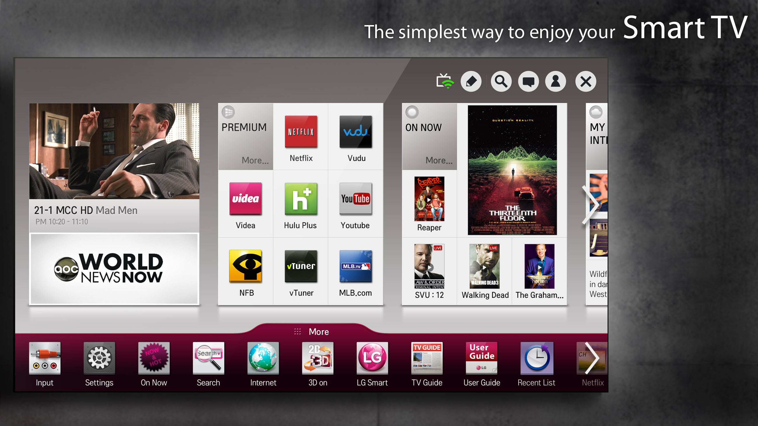 LG Smart TV GUI