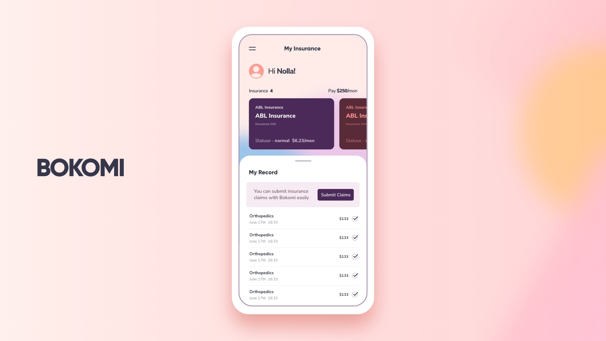 BOKOMI (Data-driven Personalized Insurance Claims App)