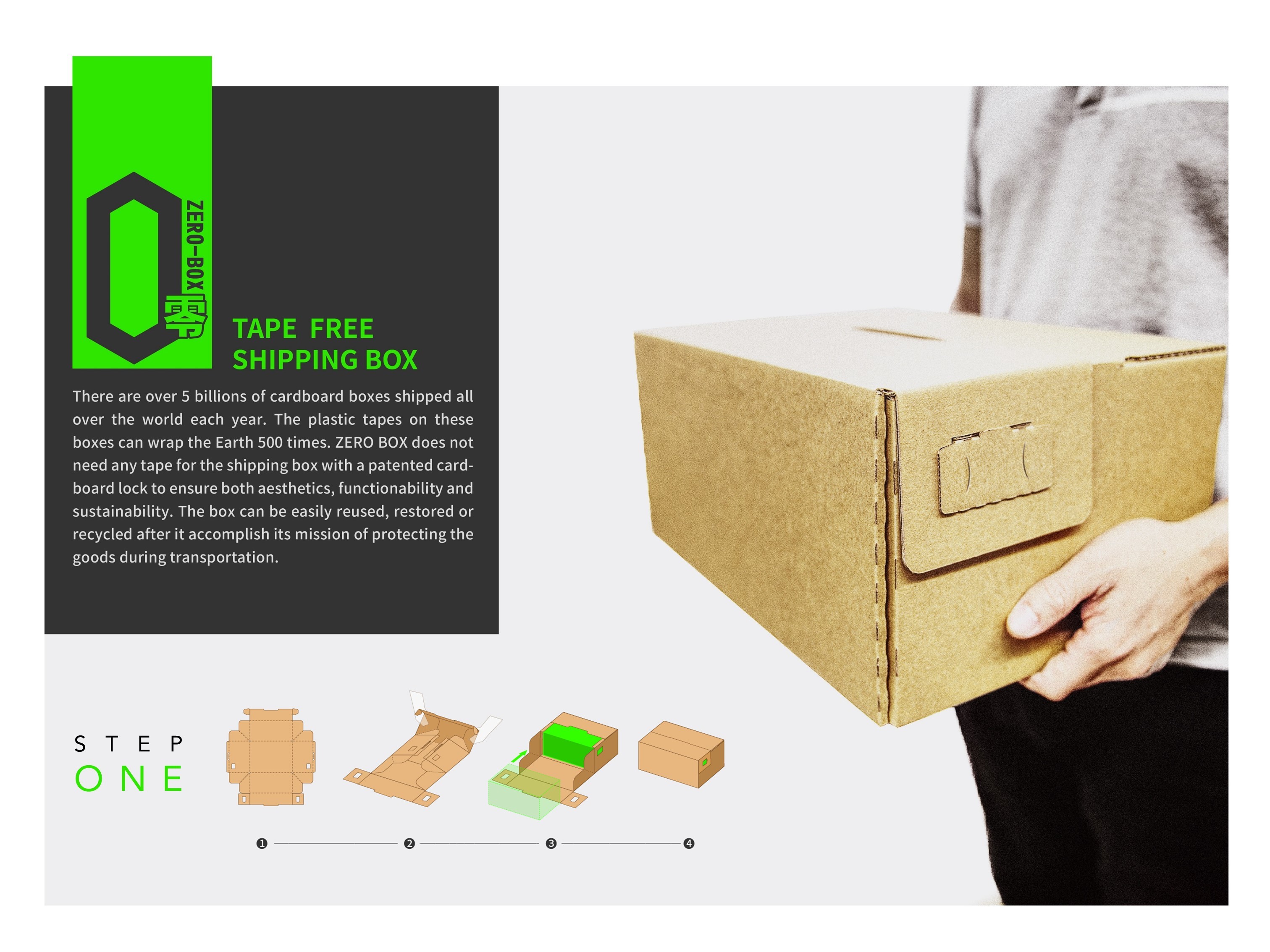 Zero Box - Tape free shipping box