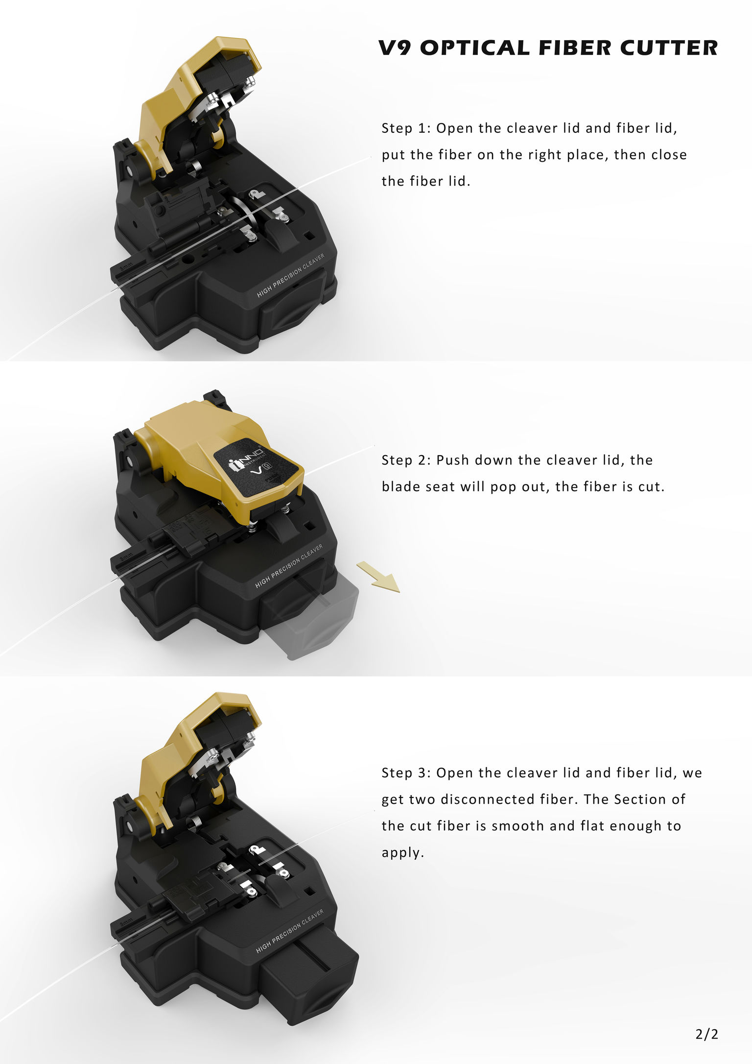 V9 Optical fiber cutter