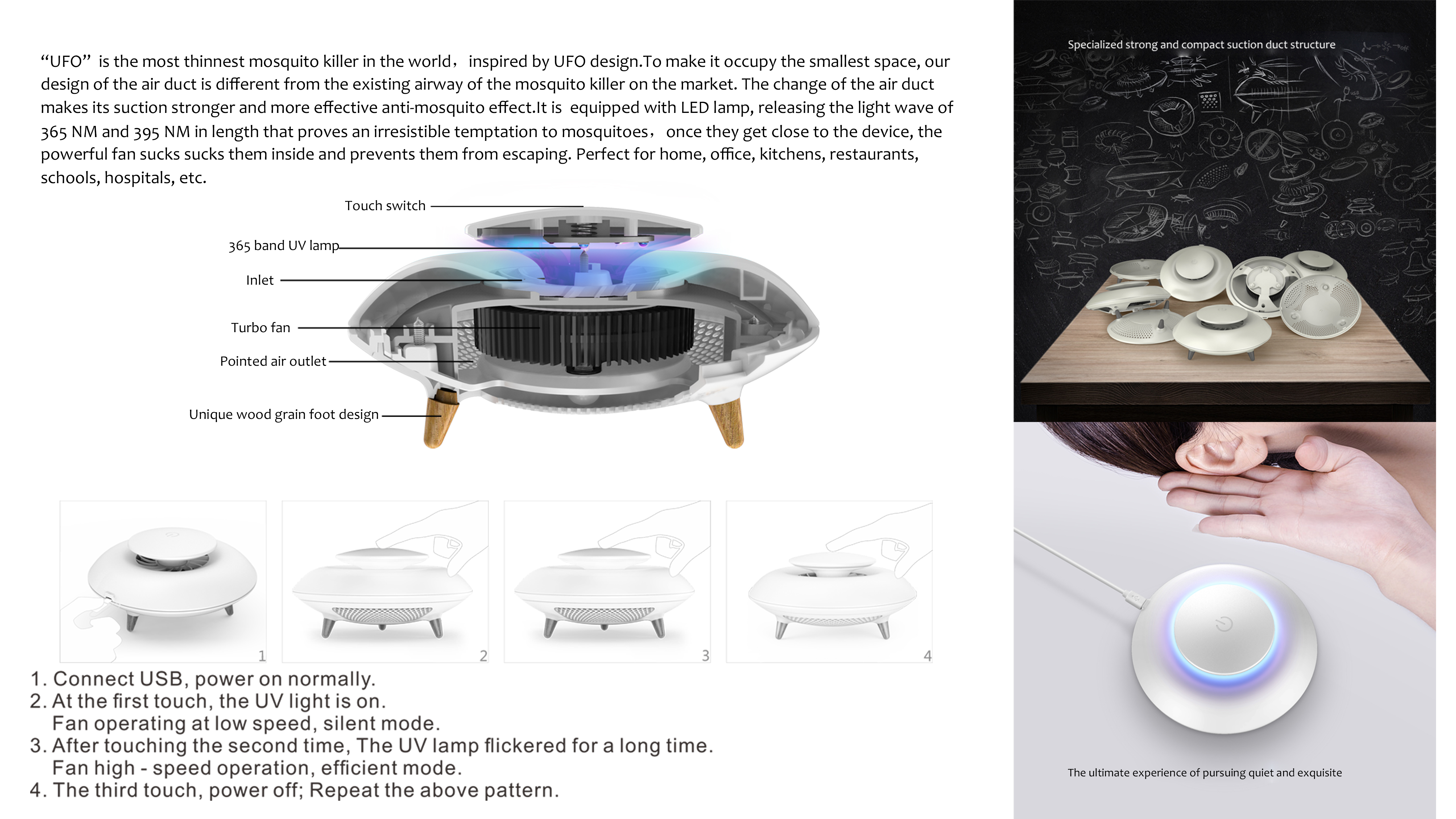 UFO Mosquito  killer Lamp