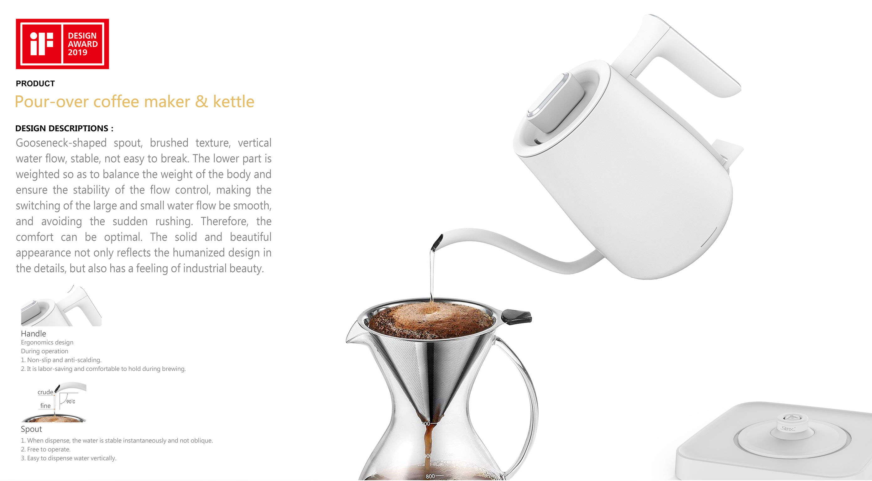 Pour-over coffee maker & kettle