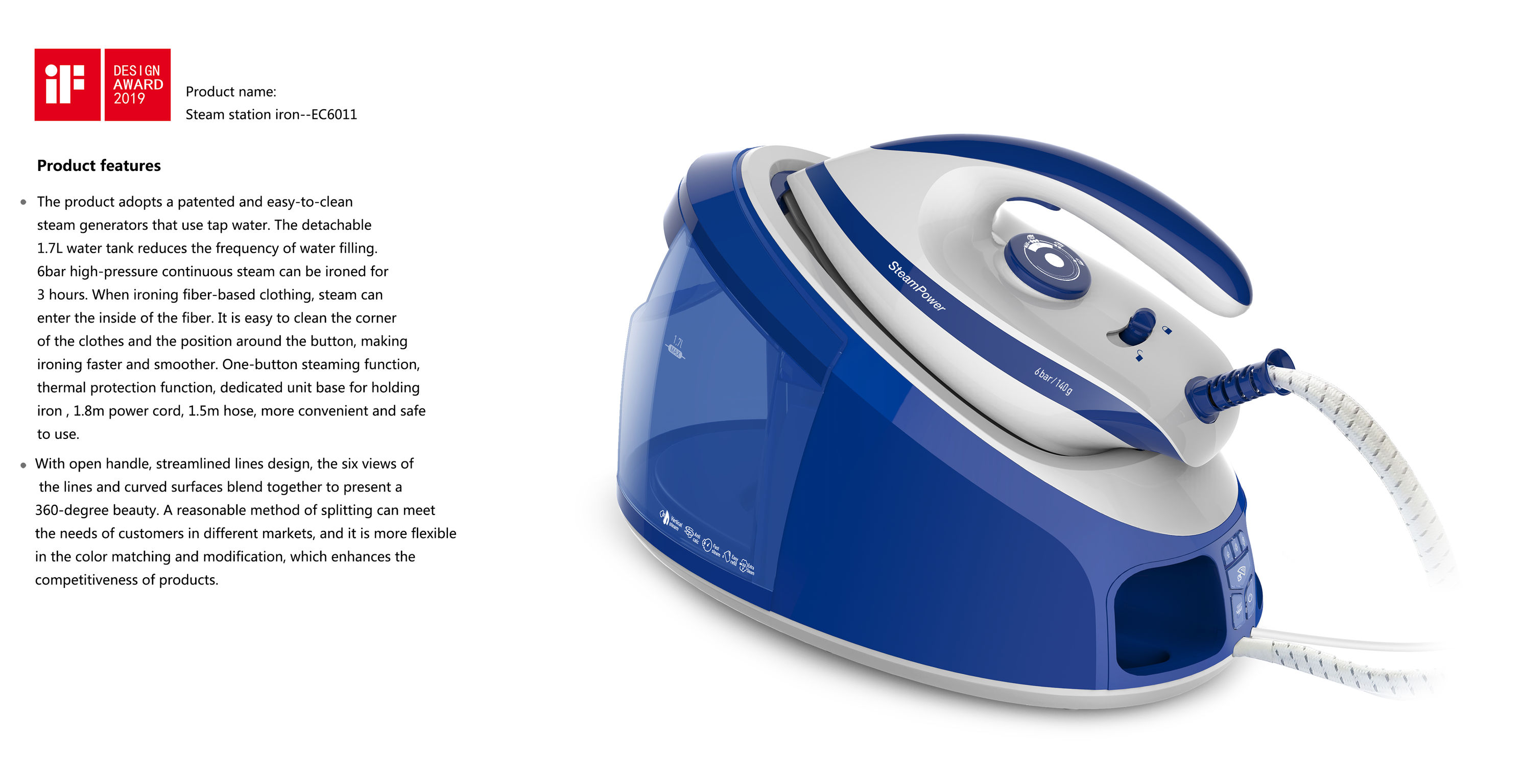 Steam Station Iron EC6011