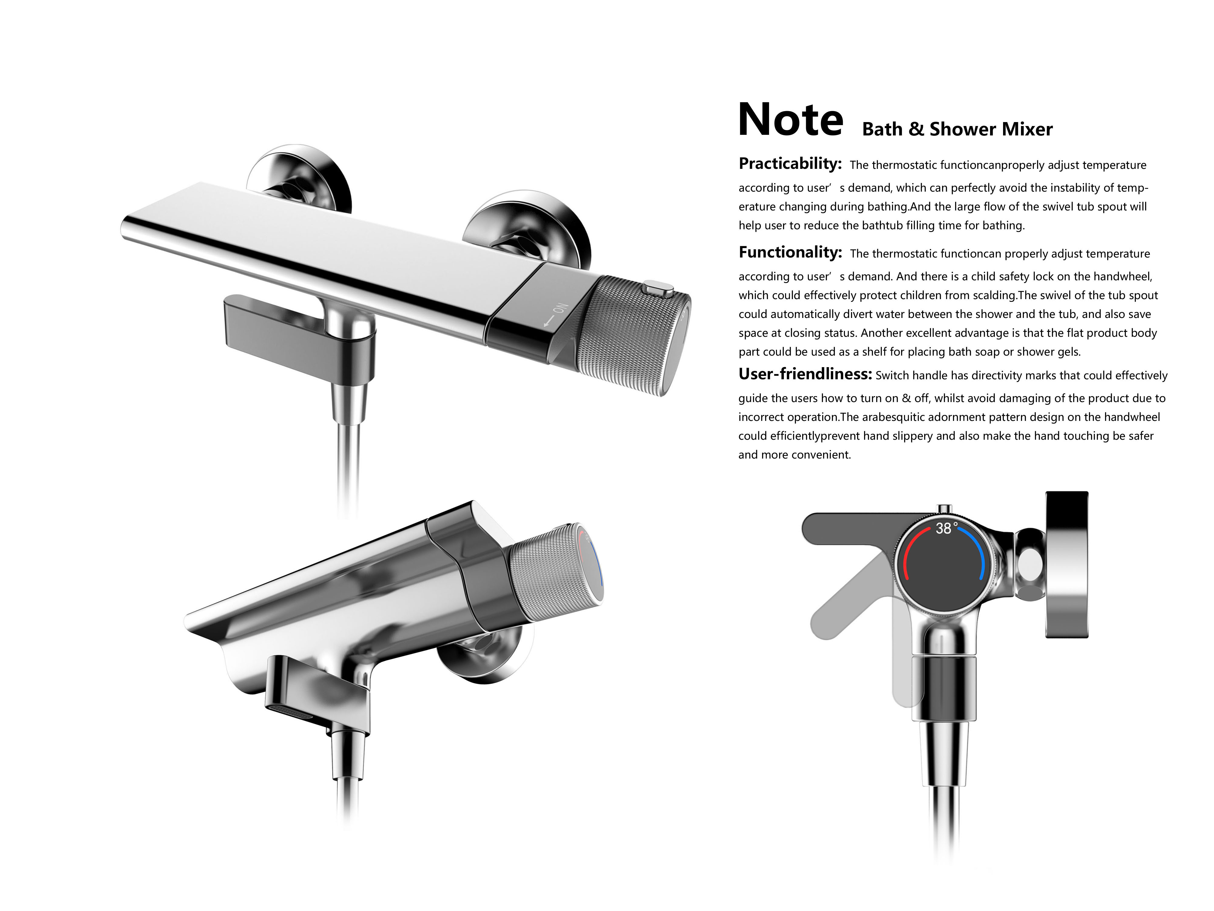 Note Bath Shower Mixer